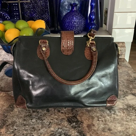 Vintage Brahmin Leather Crossbody/Satchel - Picture 3 of 13